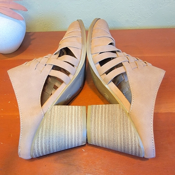 Universal Thread Aiden Huarache Heeled Blush Mules size 6.5 - Picture 3 of 7